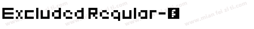 Excluded Regular字体转换